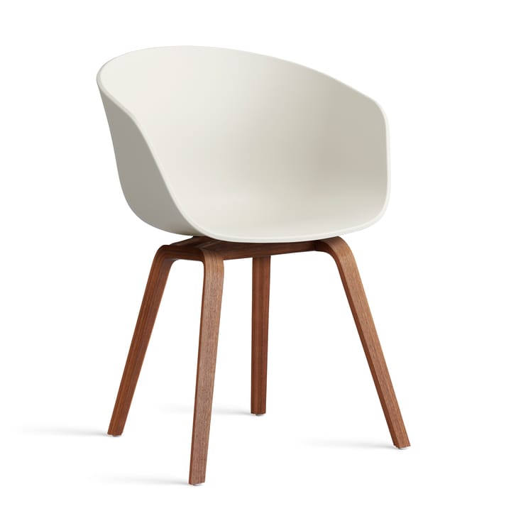 About a Chair 22 stol 2.0 - Melange cream-lakkert valnøttstativ - HAY