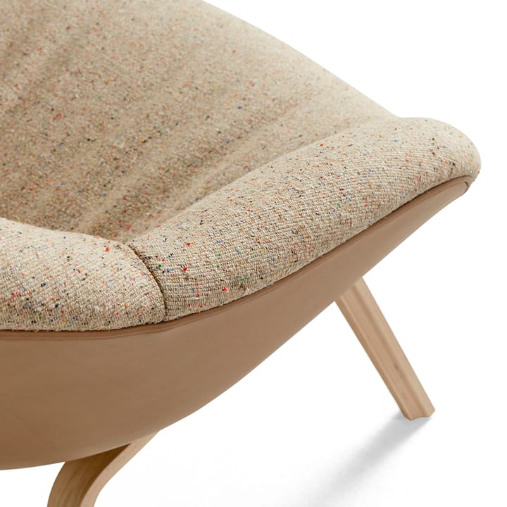 About a Lounge 83 lounge-stol, Tyg black dark brown melange-såpet eikben HAY