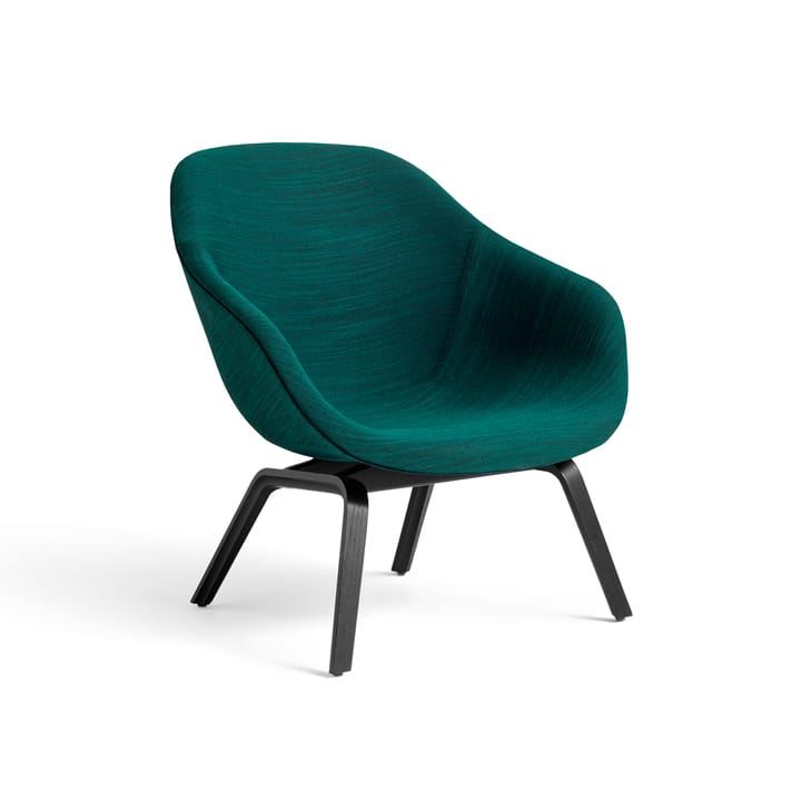 About a Lounge 83 lounge-stol - Tyg raas 982 green-svarte eikben - HAY