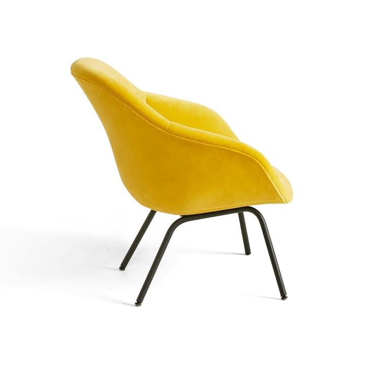 About a Lounge 87 Soft lenestol, Lola yellow-svart stål stativ HAY