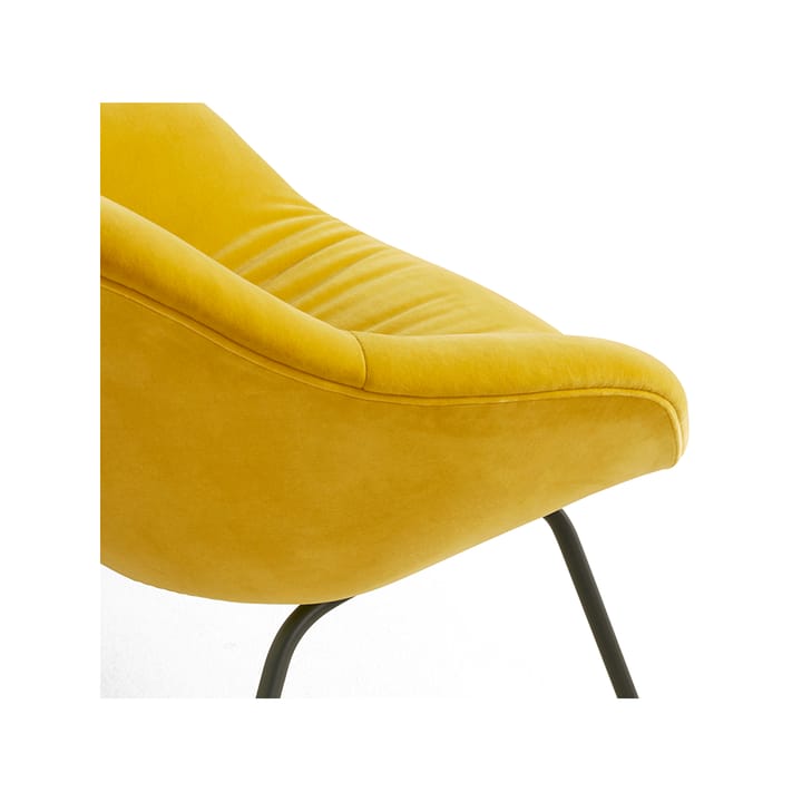 About a Lounge 87 Soft lenestol, Lola yellow-svart stål stativ HAY