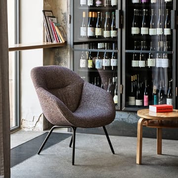 About a Lounge 87 Soft lenestol - Lola yellow-svart stål stativ - HAY