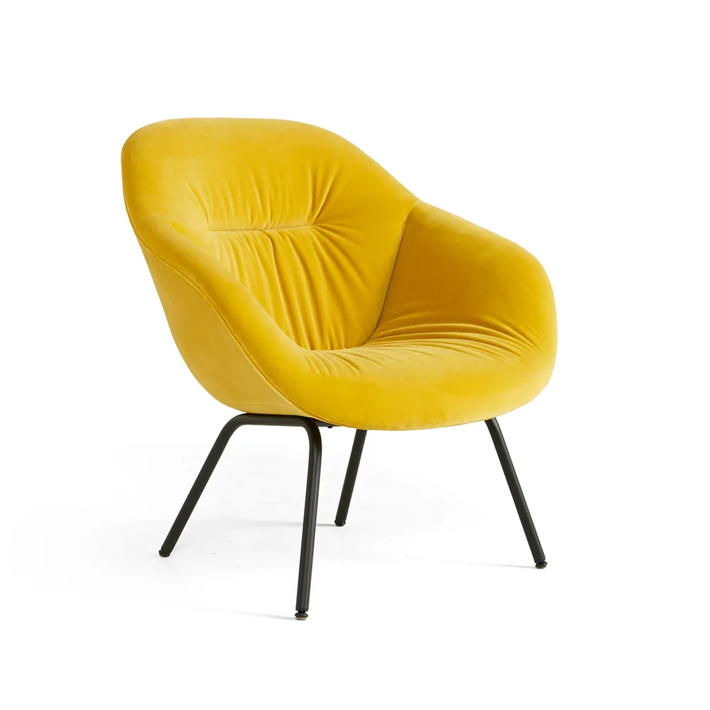 About a Lounge 87 Soft lenestol, Sense black-svart stålfot HAY