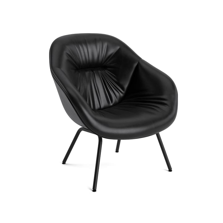 About a Lounge 87 Soft lenestol - Sense black-svart stålfot - HAY