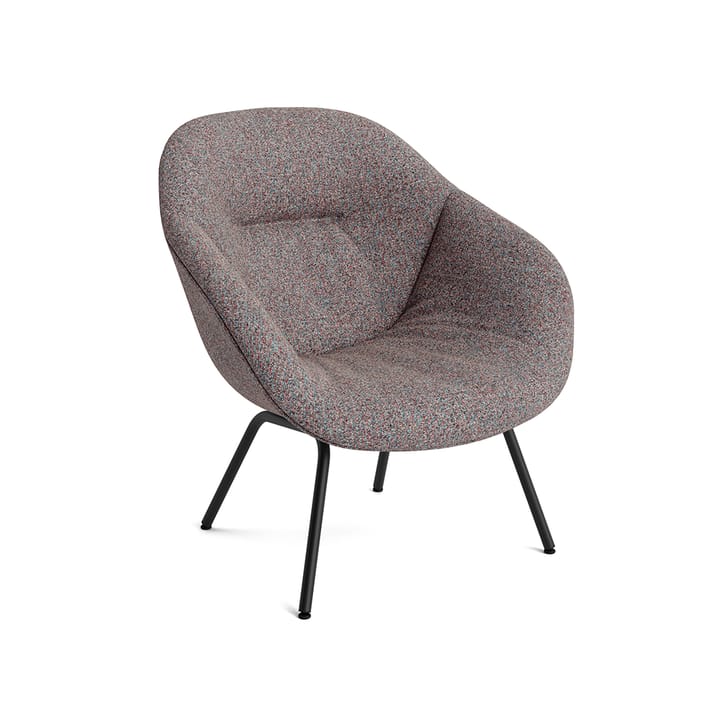 About a Lounge 87 Soft lenestol - stoff swarm multicolor, svart stål stativ - HAY