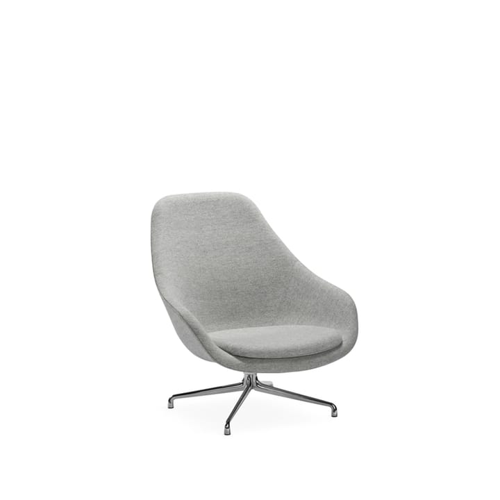 About a Lounge 91 loungefåtölj - Light grey-polert aluminium - HAY