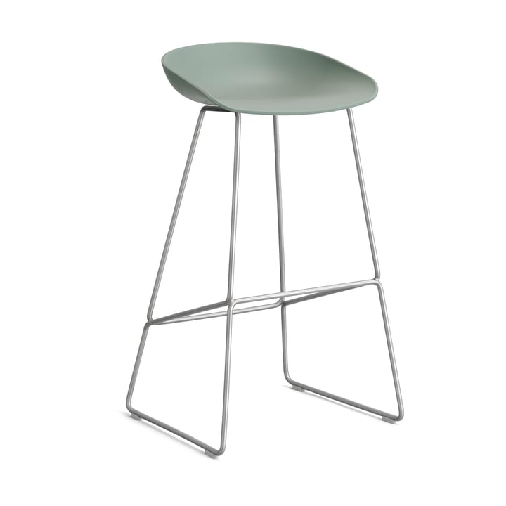 About a Stool 38 High barstol 2.0 - Fall green-rostfritt stålfot - HAY