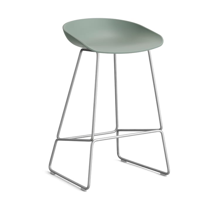 About a Stool 38 Low barstol 2.0 - Fall green-rostfritt stål stativ - HAY