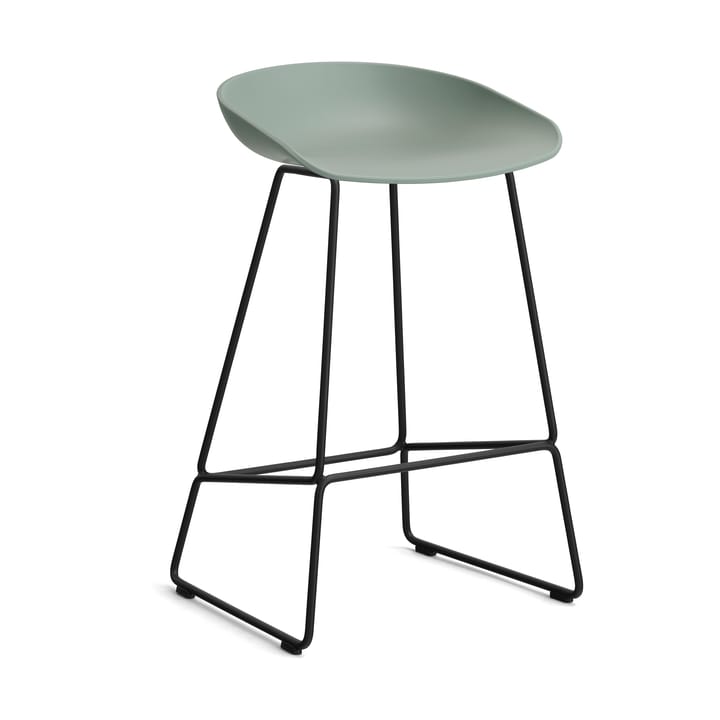 About a Stool 38 Low barstol 2.0 - Fall green-svart stål stativ - HAY