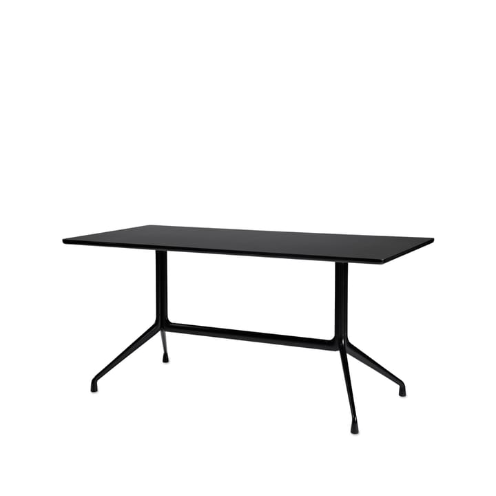 About a Table 10 spisebord - Black linoleum-160x80 cm-svart stativ - HAY