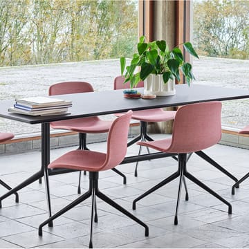About a Table 10 spisebord - Black linoleum-160x80 cm-svart stativ - HAY