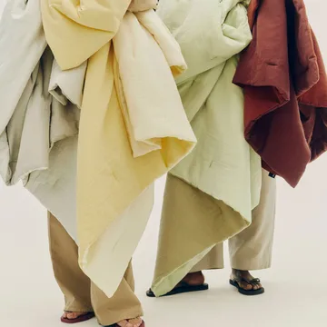 Air Quilt pledd - Soft yellow, 140x200 cm - HAY