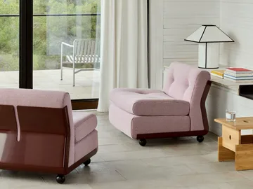 Amanta sofamodul - Burgundy red-yuma 1851, 1-seter/lenestol - HAY