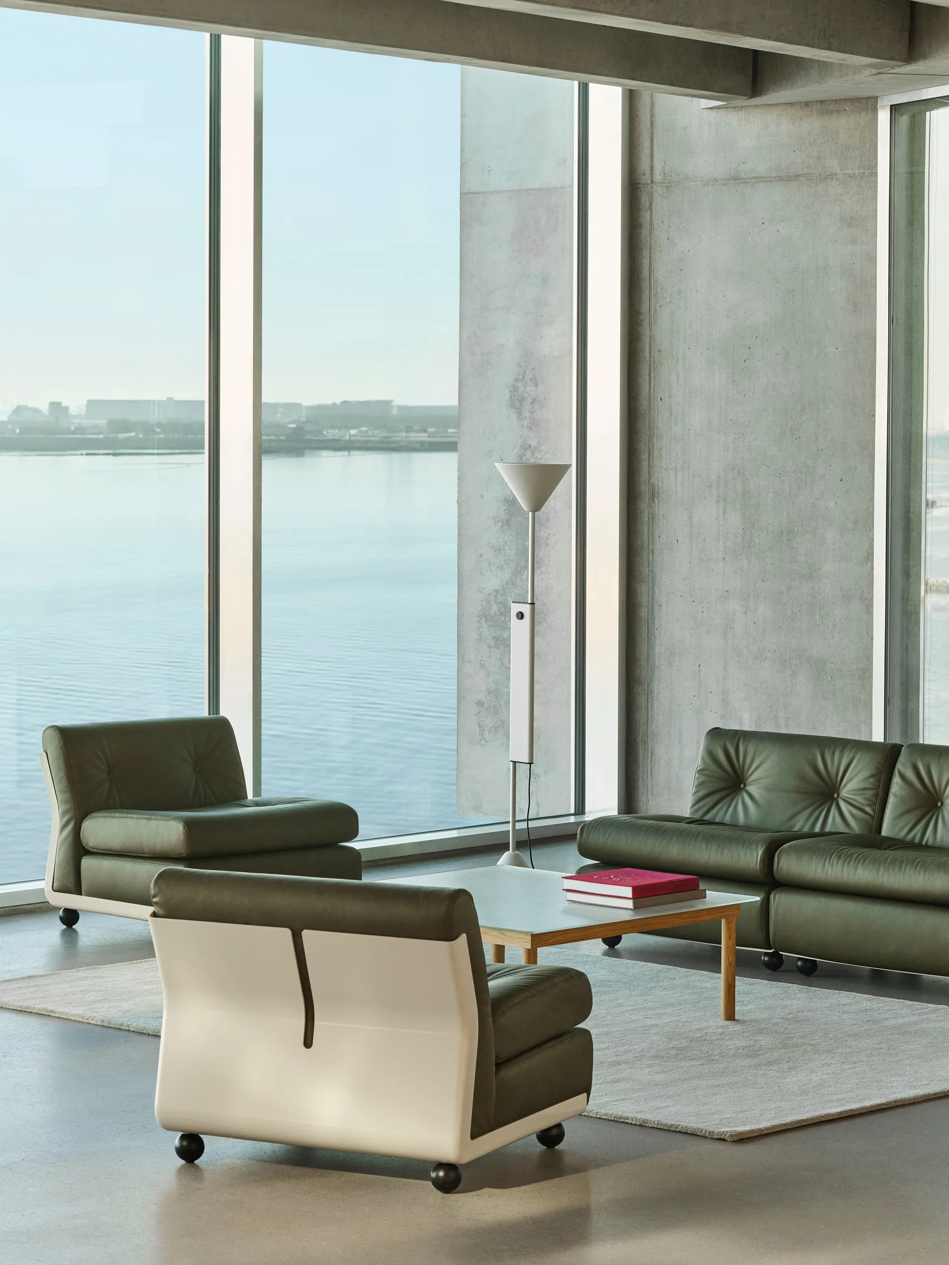 Amanta sofamodul, Cream beige-sense forest, 1-seter/lenestol HAY