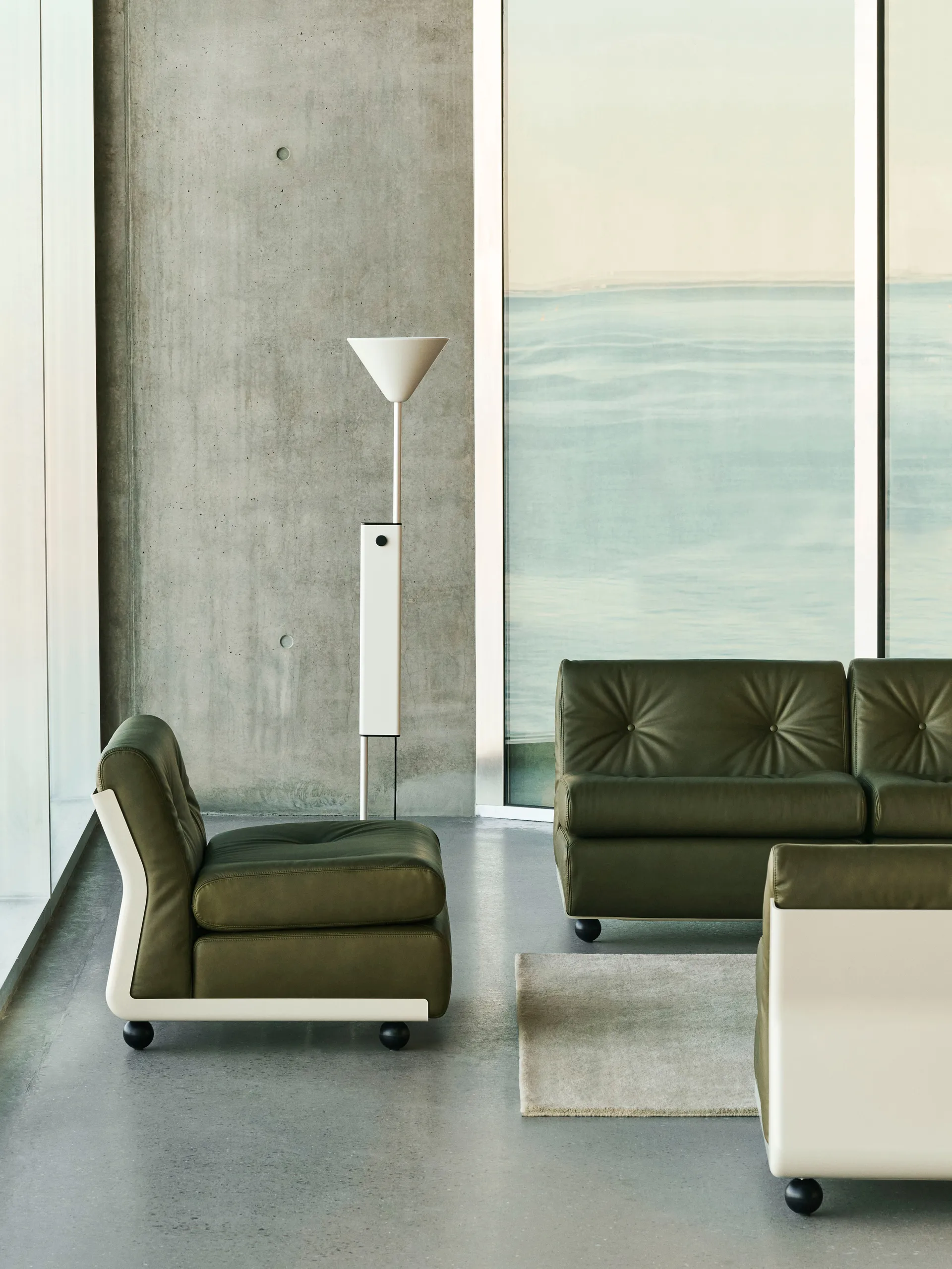 Amanta sofamodul, Cream beige-sense forest, 1-seter/lenestol HAY