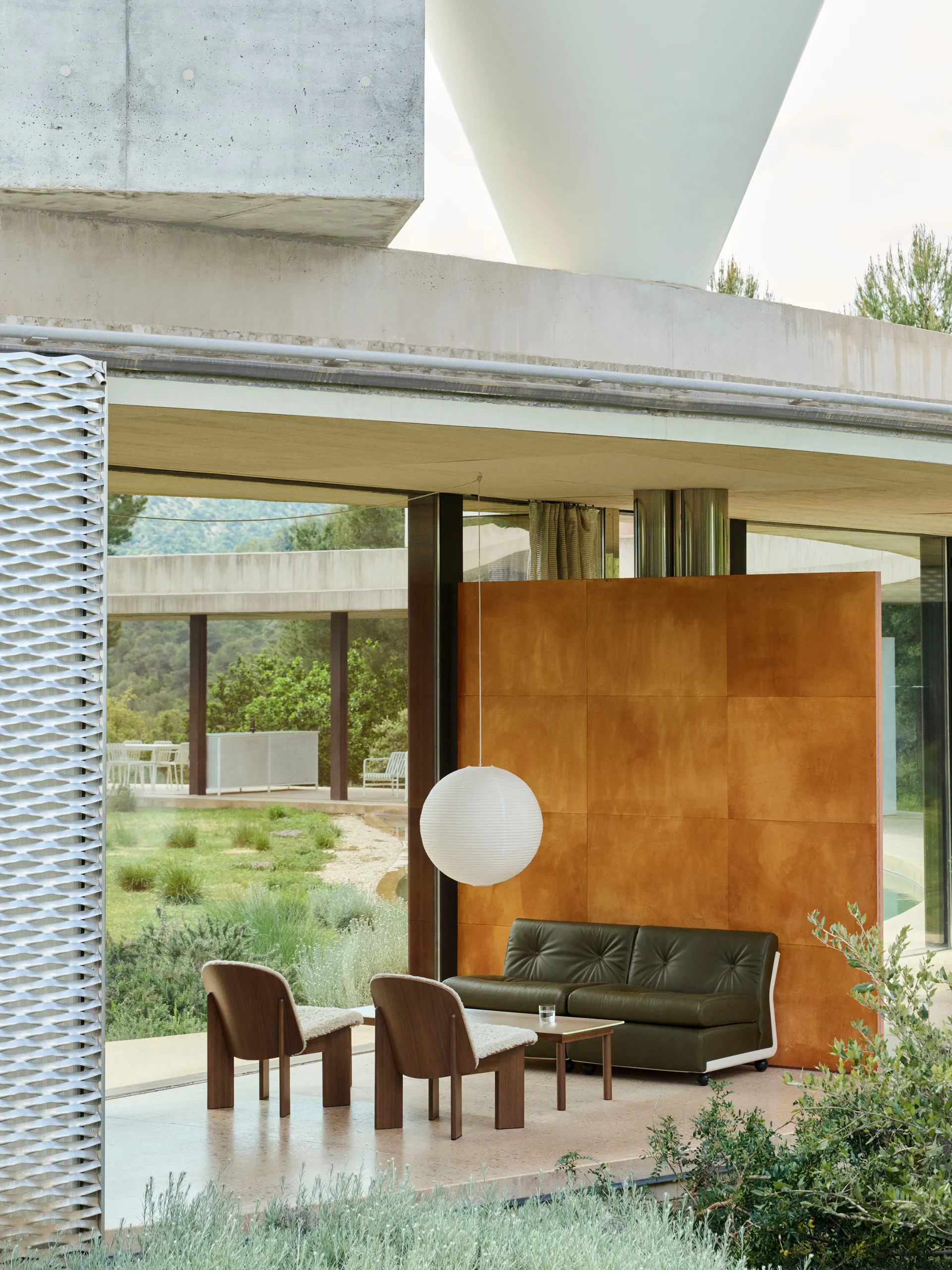 Amanta sofamodul, Cream beige-sense forest, 2-seter HAY