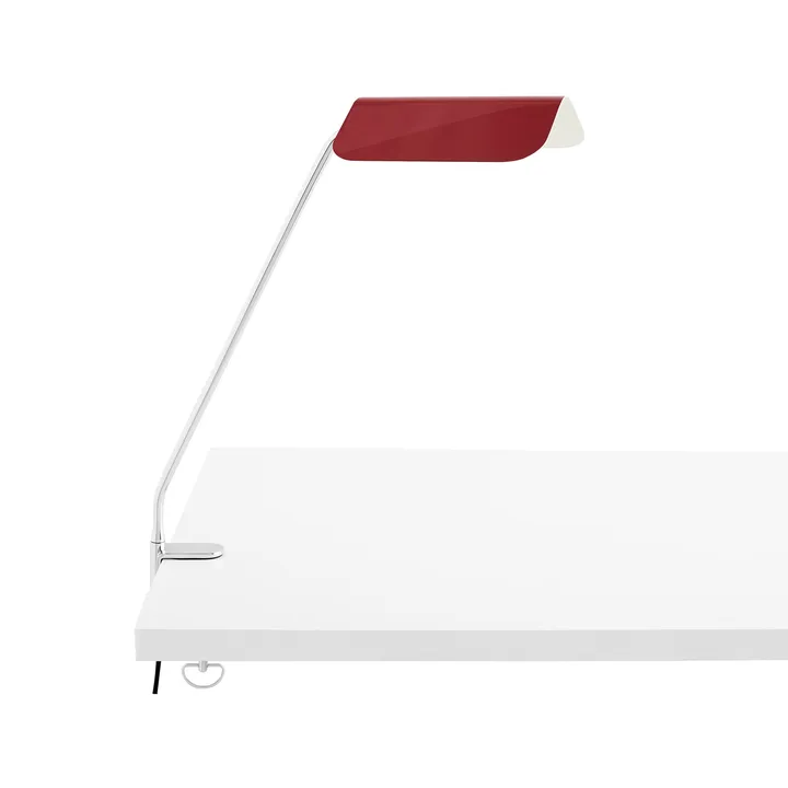 Apex Clip skrivebordslampe - Maroon red - HAY