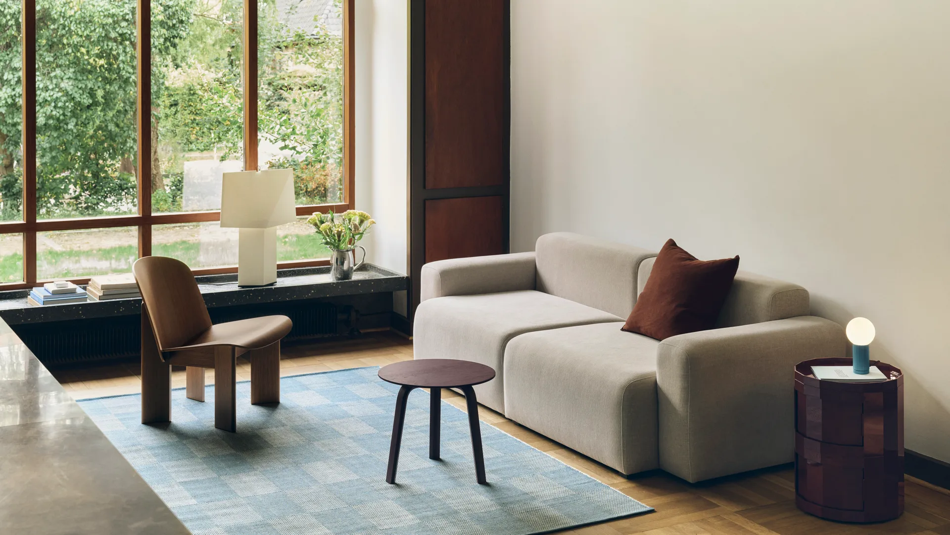 Aplat bordlampe 44, White, 44 cm HAY