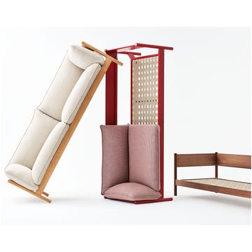 Arbour ECO 2-seters Sofa - stoff vidar 472 mustard, voksoljet valnøtt - HAY