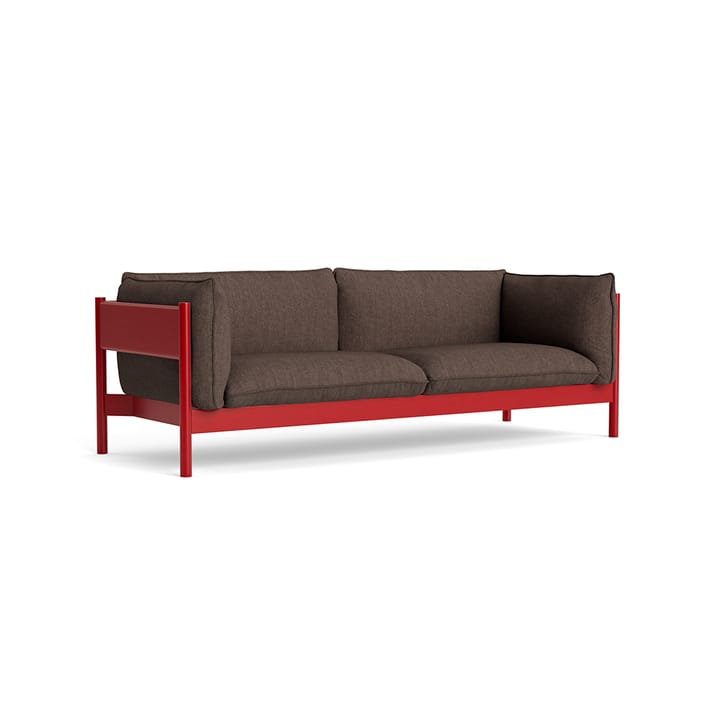 Arbour ECO 3-seters sofa - Brown melange-burgunder bøk - HAY