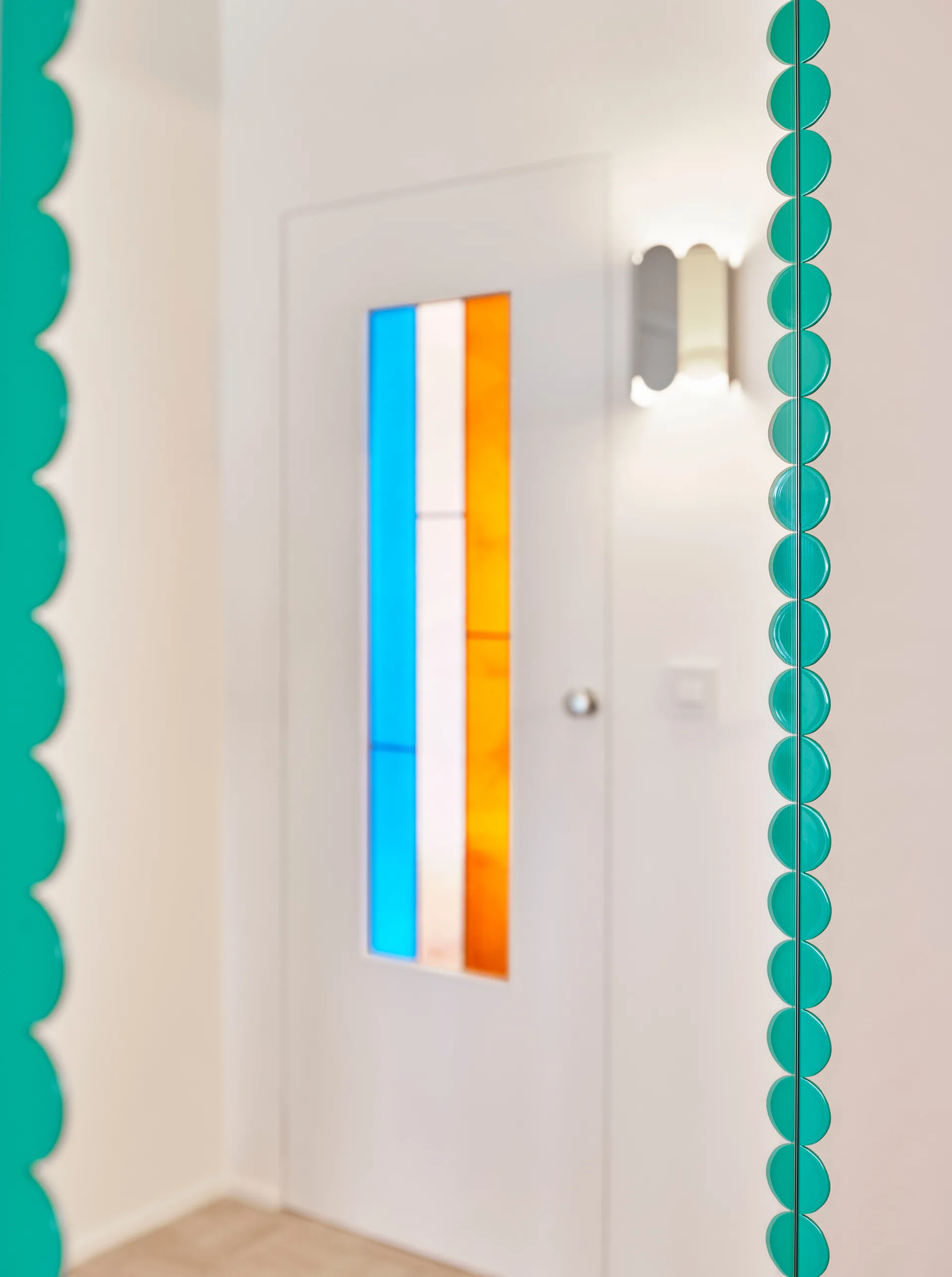 Arcs Mirror Rectangle M speil 50 x 133,5 cm, Green HAY