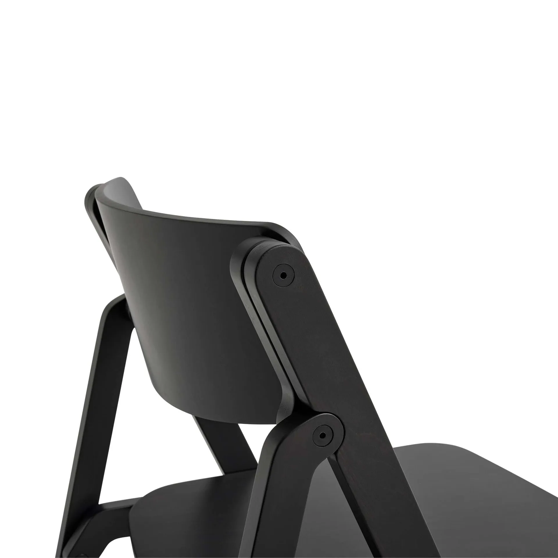 Backflip Chair stol→Backflip Chair stol, Anthracite lakkert bøk HAY
