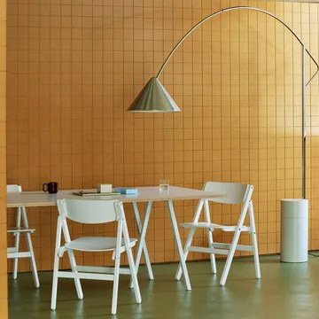 Backflip Chair stol→Backflip Chair stol - Cream white lakkert bøk - HAY