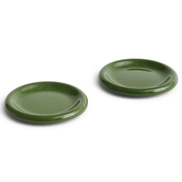 Barro tallerken - Green, Ø18 cm 2-pakning - HAY