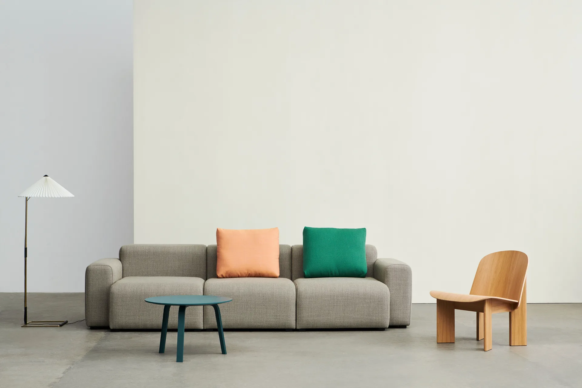 Bella sofabord, Brunswick green oak, Ø60x39 cm HAY