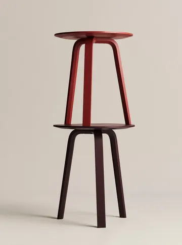 Bella sofabord - Dark bordeaux, Ø45x49 cm - HAY