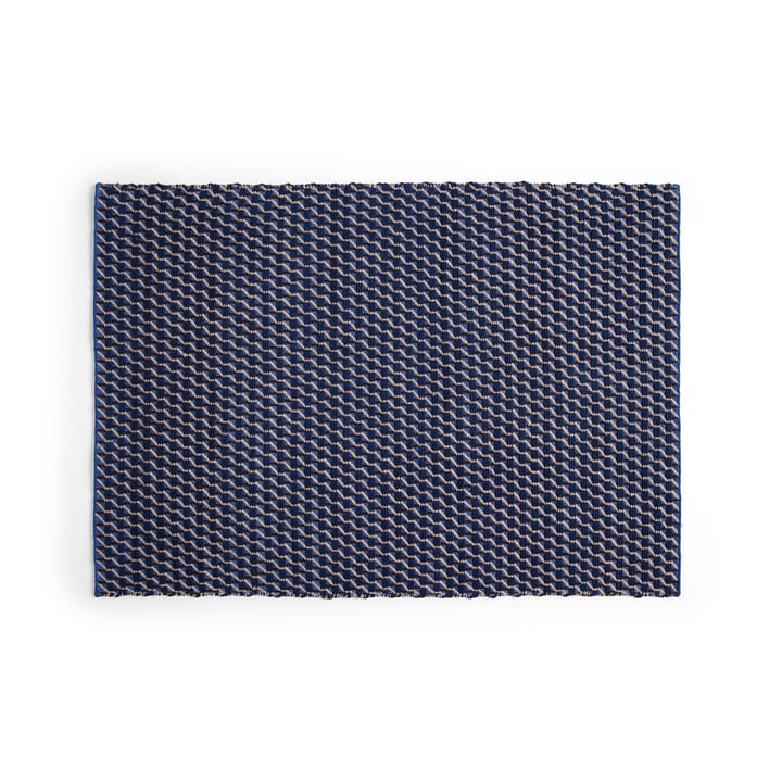 Channel matte - Blå-hvit 140 x 200 cm - HAY