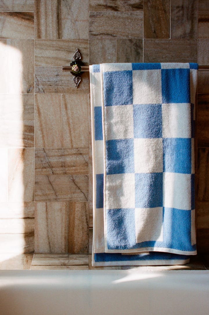 Check badehåndkle 70 x 136 cm, Sky blue HAY