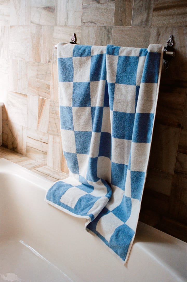 Check badehåndkle 70 x 136 cm, Sky blue HAY