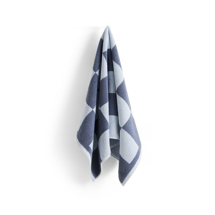 Check håndkle 50 x 90 cm - Steel blue - HAY