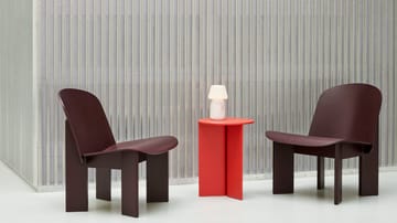 Chisel lounge chair - Dark bordeaux lakkert bøk - HAY