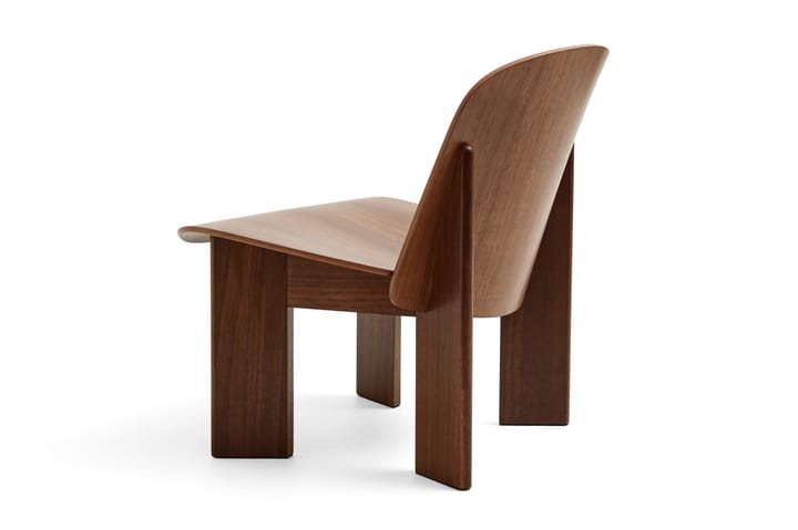 Chisel lounge chair, Lakket valnøtt HAY