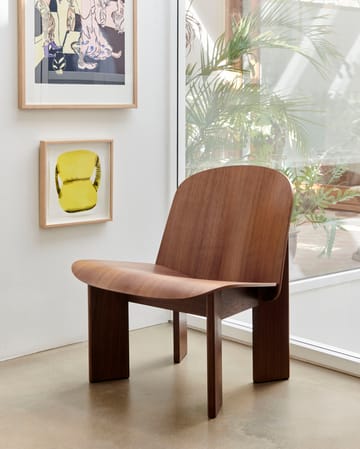 Chisel lounge chair - Lakket valnøtt - HAY