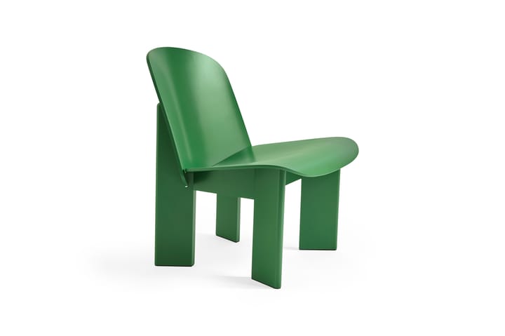 Chisel lounge chair - Lush green lakkert bøk - HAY
