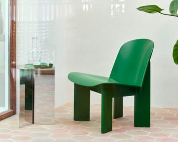 Chisel lounge chair - Lush green lakkert bøk - HAY