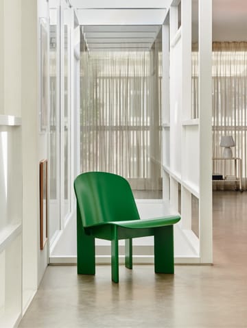 Chisel lounge chair - Lush green lakkert bøk - HAY