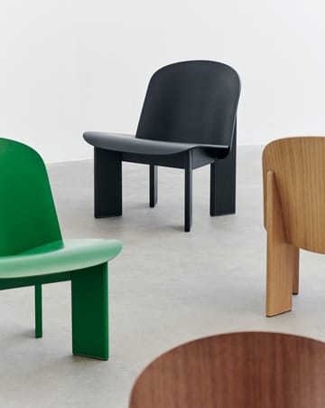 Chisel lounge chair - Svart lakkert eik - HAY