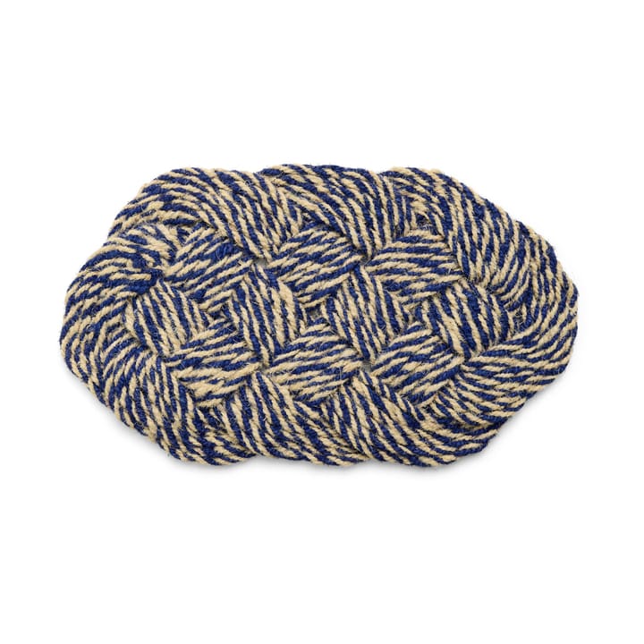 Coco dørmatte 40x80 cm - Swirl blue-off white - HAY