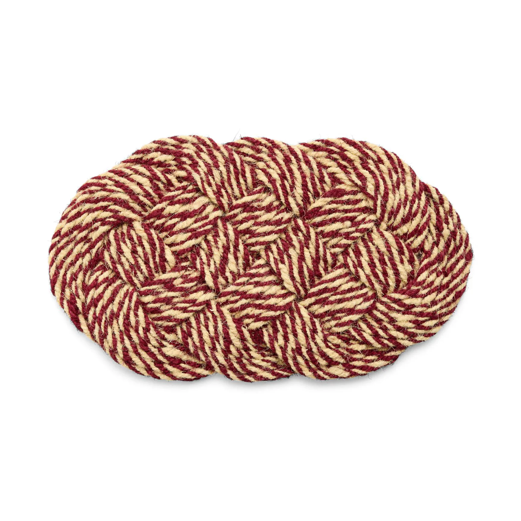 Coco dørmatte 40x80 cm, Swirl bordeaux-off white HAY