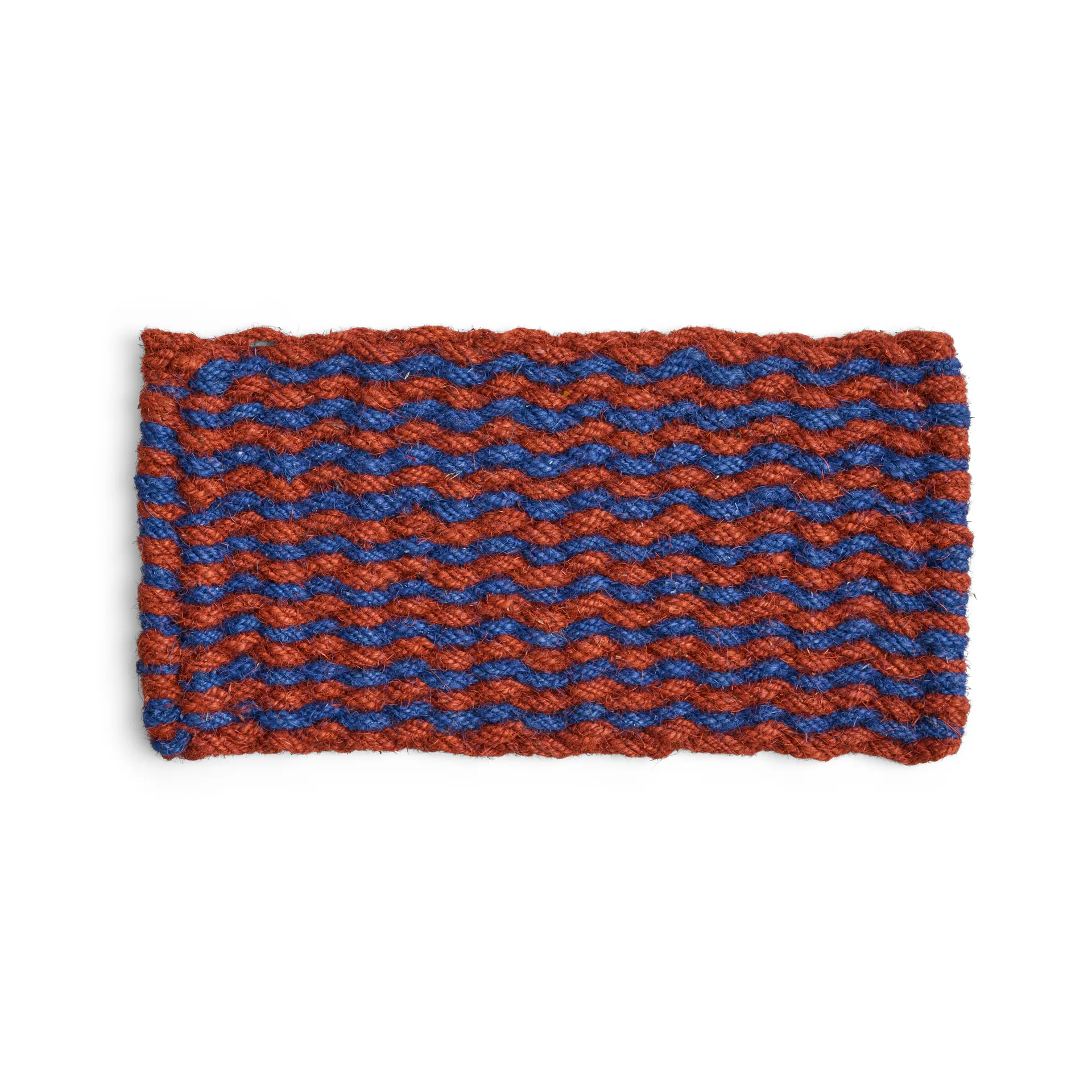 Coco Stripe Wave dørmatte, Brown-navy HAY