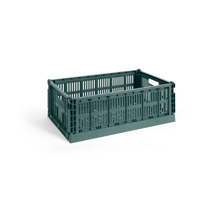 Colour Crate L 34,5 x 53 cm - Dark green - HAY