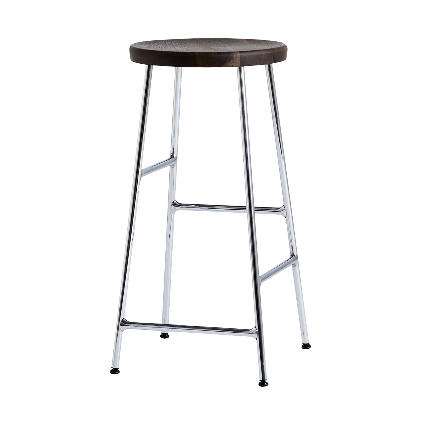 Cornet rund barkrakk 65 cm, Smoked oiled oak-chrome HAY