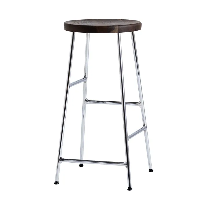 Cornet rund barkrakk 65 cm - Smoked oiled oak-chrome - HAY
