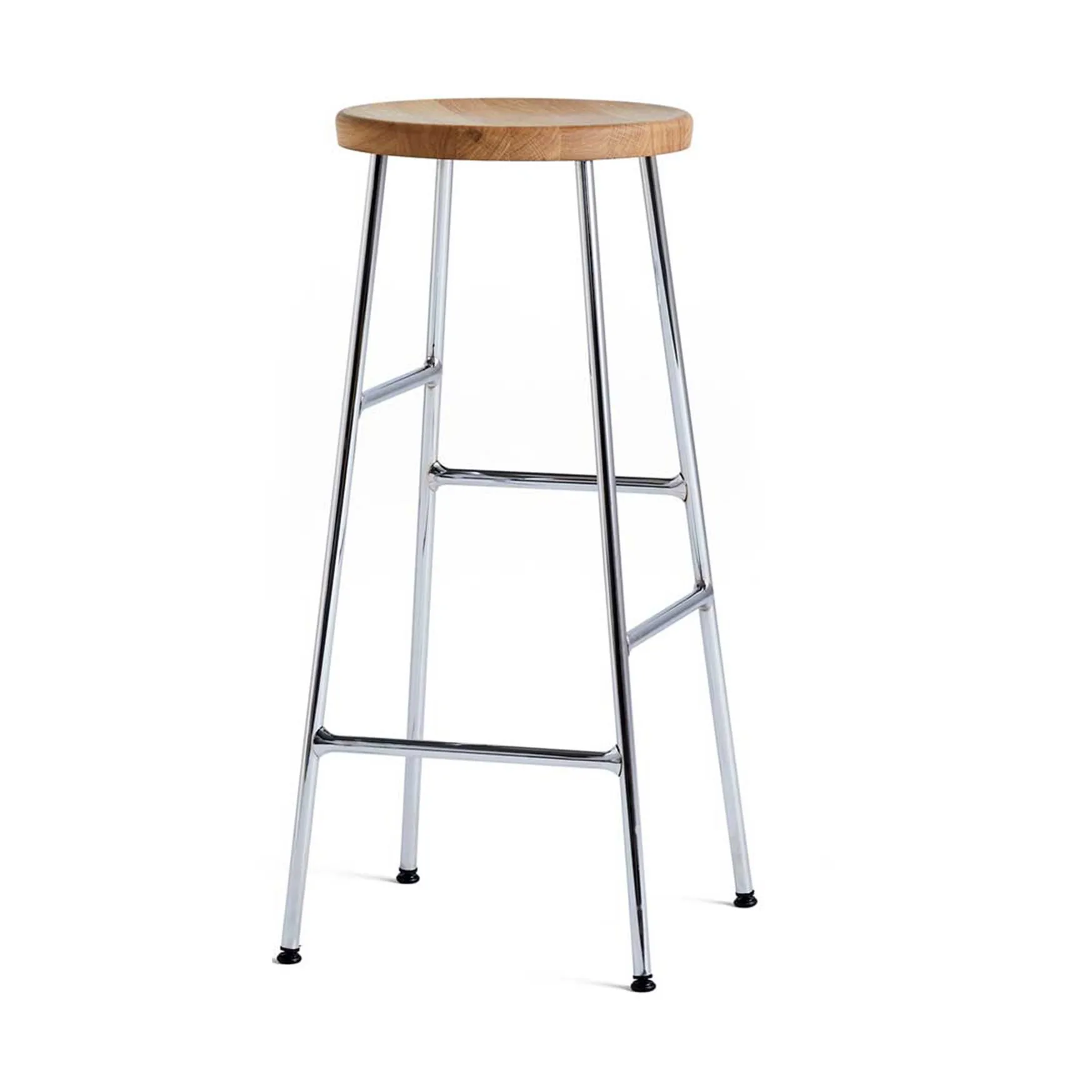 Cornet rund barkrakk 75 cm, Oiled oak-chrome HAY