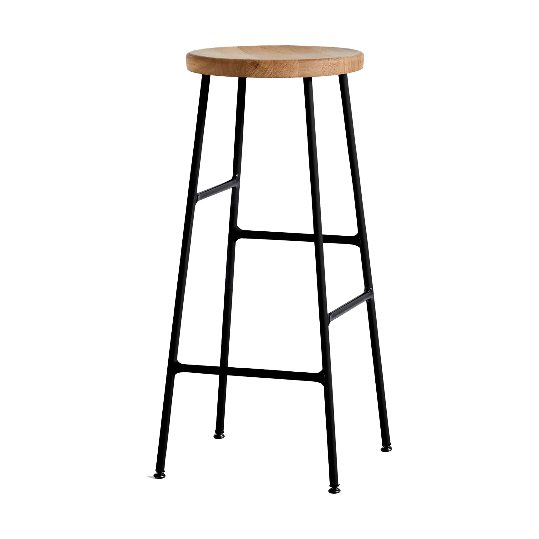 Cornet rund barkrakk 75 cm, Oiled oak-soft black HAY