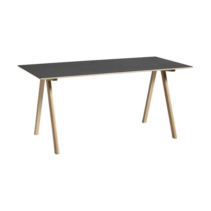 CPH10 2.0 skrivebord 80x160 cm - Black linoleum-lakkert eik - HAY